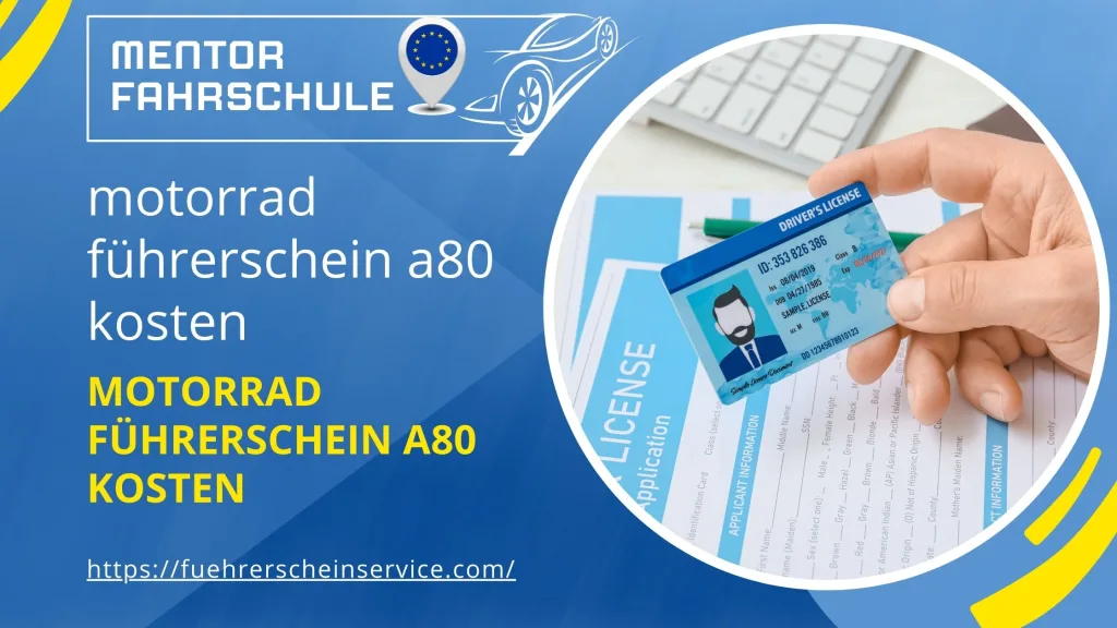 motorrad führerschein a80 kosten